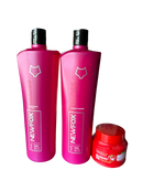 New Fox Gloss Keratin Treatment & Strawberry Hair Mask Revitalization Hair Care Kit - Keratinbeauty