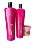 New Fox Gloss Keratin Treatment & Forever Liss Hair Mask Smooth & Shine Hair Care Ki - Keratinbeauty