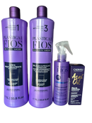 Plastica Dos Fios Kit Intensive Hair Care Shampoo Conditioner Mask & Açai Oil Serum - Keratinbeauty