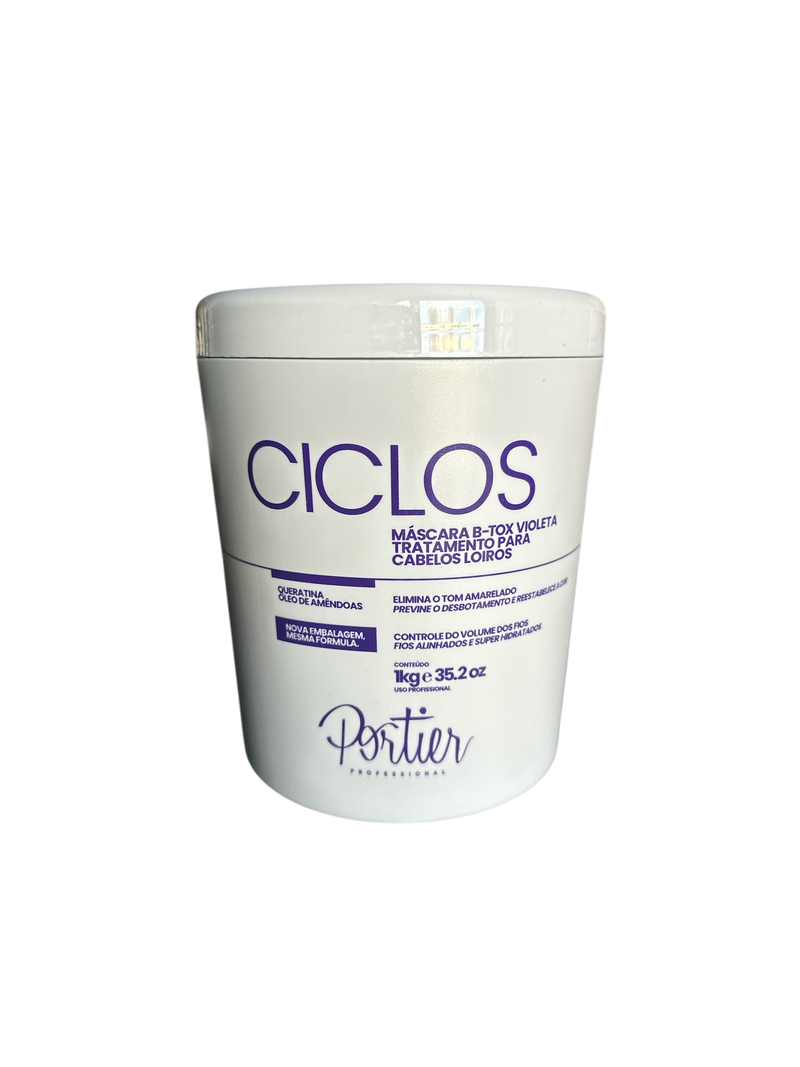 Portier Ciclos Btox Violet Reconstructive Mask 1KG - Keratinbeauty