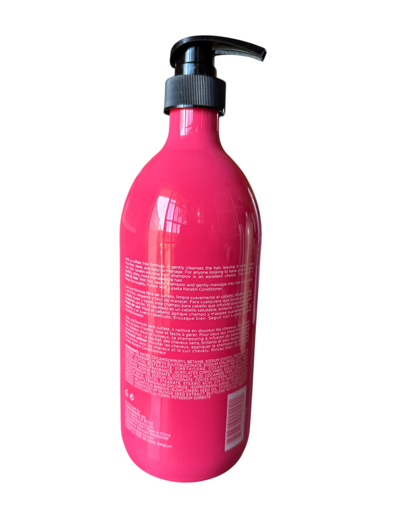 Luseta Keratin Shampoo Smoothing & Nourishing Formula Color Safe 33.8fl.oz 1000ml - Keratinbeauty