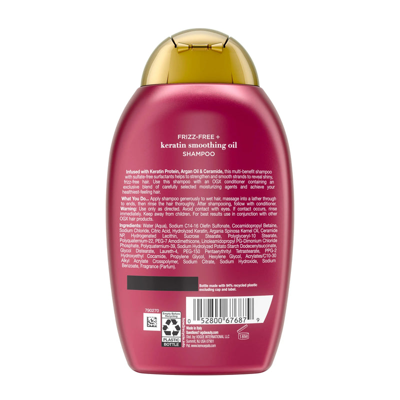 Frizz-Free + Keratin Smoothing Oil Shampoo