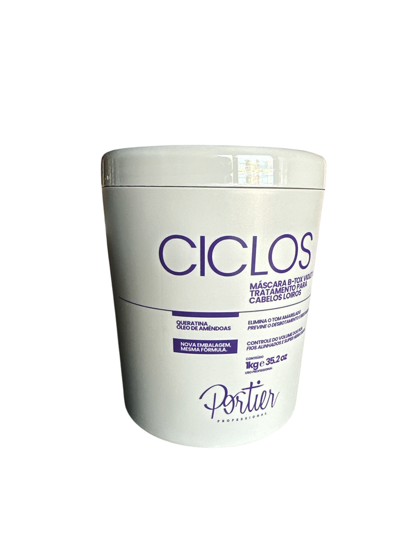 Portier Ciclos Btox Violet Reconstructive Mask 1KG - Keratinbeauty