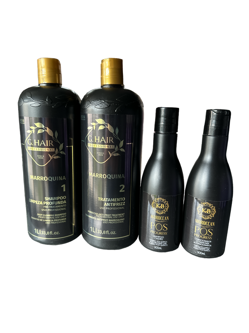 KB Moroccan Ultimate Hair Straightening & Post Restoration Duo  Maintenance Kit - Keratinbeauty