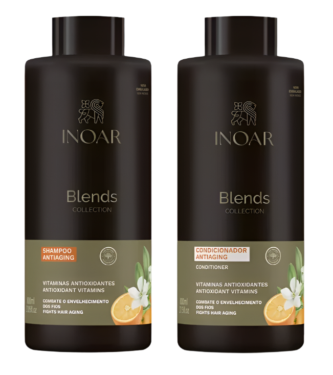 Inoar Blends Collection Vegan Shampoo And Conditioner 800ml - Keratinbeauty