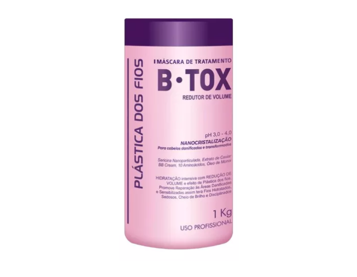 Plastica dos Fios Hair Btox Volume Reduction Hair Recovering Mask 34oz 1kg - Keratinbeauty