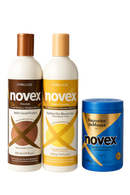 Novex Chococare & Chococlean Shampoo With Cocoa Protein And Mass Reposition Hair Mask Set - Keratinbeauty