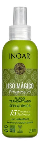 Inoar Magic Progressive Straightening Spray 200ml for Frizz Control & Shine