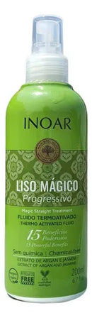Inoar Magic Progressive Straightening Spray: Frizz Control, Thermal Protection, 200ml