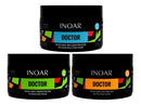 Inoar Doctor Professional Hair Treatment Set: Hydration, Reconstruction, Nutrition Masks