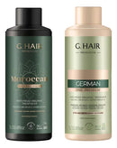 Premium German & Moroccan Hair Straightening Treatment Kit - 2 x 33.8 fl oz