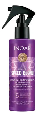 Inoar Absolut Speed Blond Leave-in: 15-Benefit Multifunctional Toning Spray for Blonde Hair