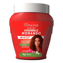 Inoar Strawberry 4-in-1 Vitamin Power Cream: Deep Hydration, Toning, and Restoration Treatment (2.2 lbs)