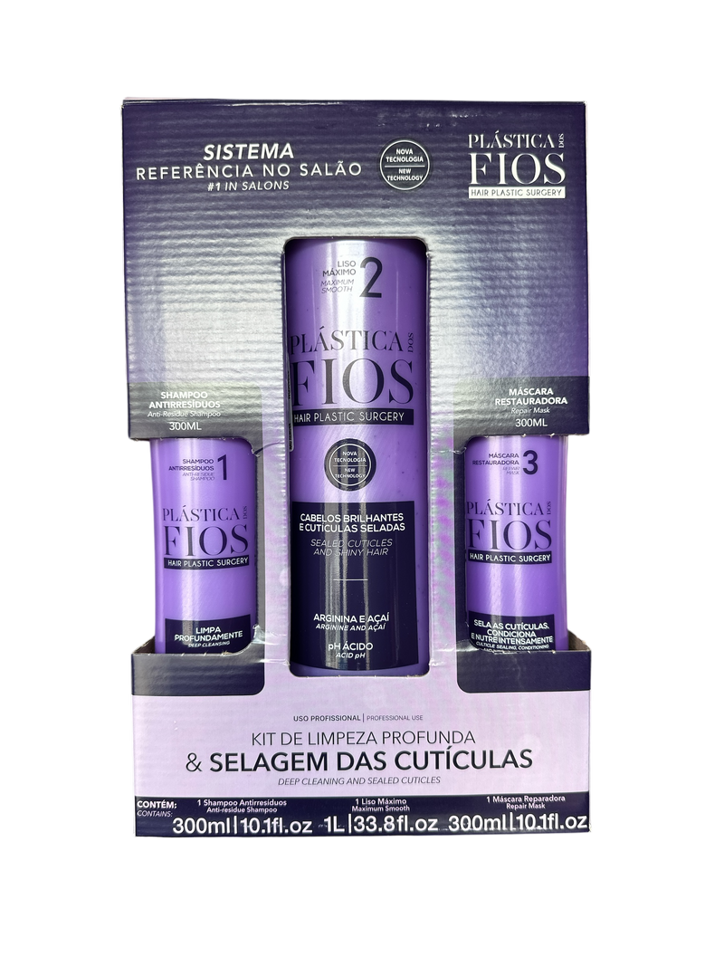 Cadiveu Plastica dos Fios Hair Plastic Surgery Kit - Keratinbeauty