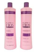 Cadiveu Plastica Dos Fios Shampoo And  Hair Conditioner Daily Use Kit 34fl 0z 1000ml - Keratinbeauty