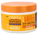 Cantu Grapeseed Strengtening Hair Treatment Masque For Extra Dry Damaged Hair 12oz 340g - Keratinbeauty