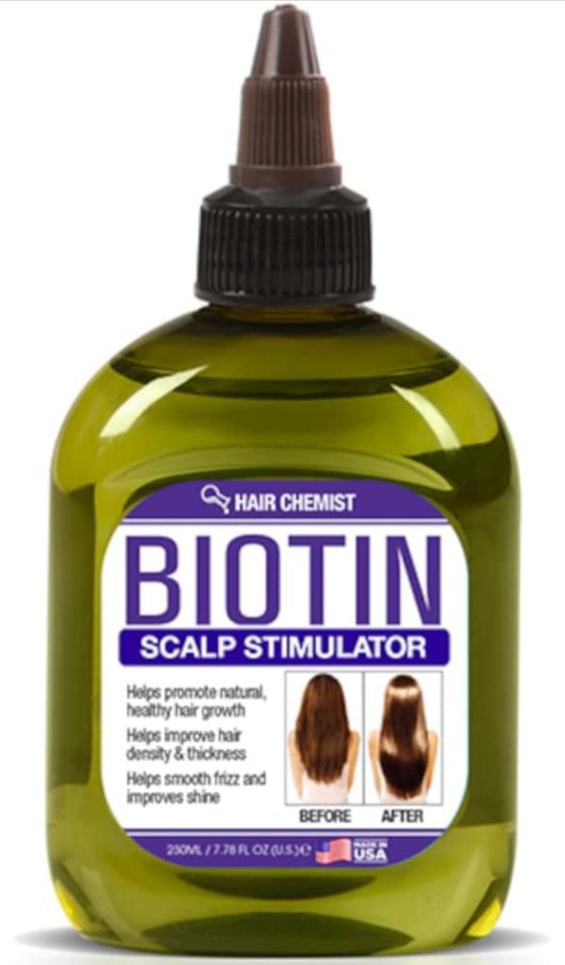 Hair Chemist Biotin Oil Scalp Stimulator For Natural Healthy Hair Grow 7.1fl.oz 210ml - Keratinbeauty