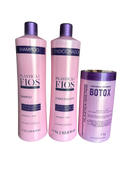 Plastica Dos Fios Deep Hydrating Kit Shampoo Hair Conditioner And Hair Btox 34oz 1000ml - Keratinbeauty
