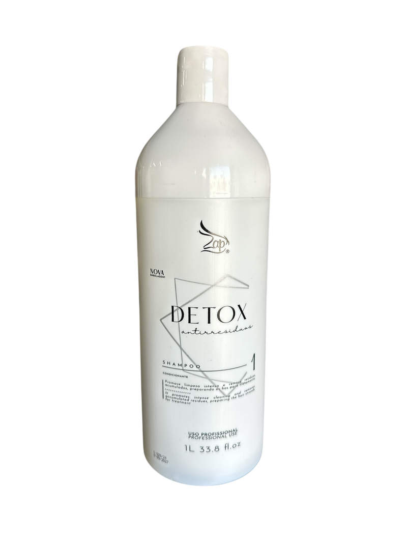 Zap  Detox Shampoo Anti Residue Intense Cleansing 33.8fl.oz 1000ml - Keratinbeauty