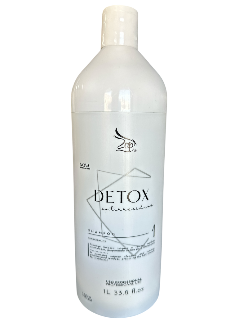 Zap  Detox Shampoo Anti Residue Intense Cleansing 33.8fl.oz 1000ml - Keratinbeauty