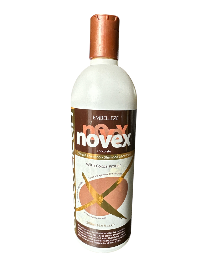 Novex Chococlean Chocolate Shampoo With Cocoa Protein 17fl.oz e 500ml - Keratinbeauty