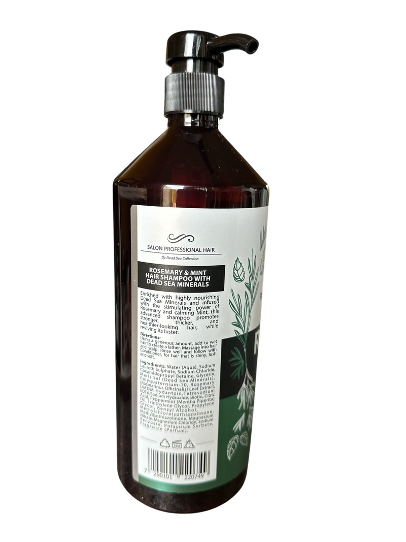 Hair Grow Scalp Health Shampoo With Dead Sea Minerals, Rosemary & Mint 30.6 fl.oz e 907ml - Keratinbeauty