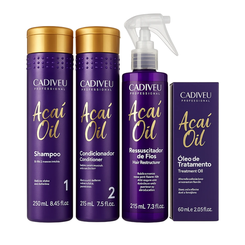 Cadiveu Professional Açaí Oil Full Hair Restore Kit - Keratinbeauty