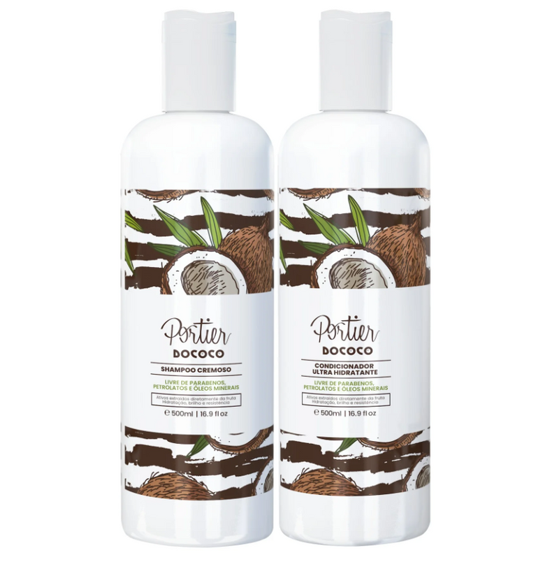 Portier Dococo Hydration Daily Hair Care Kit 2x500ml - Keratinbeauty