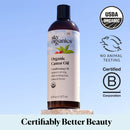 Organic Castor Oil to Condition for Fuller-Looking Hair, Lashes, and Brows, 16 Fl Oz