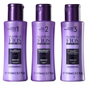 CADIVEU PLASTICA DOS FIOS  LISSAGE BRÉSILLIEN EN KITS 3 X 110ml