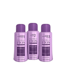 PLASTICA DOS FIOS BRAZILIAN KERATIN 3 STEPS TREATMENT KIT 3 X 60ml (2.02oz) - Keratinbeauty