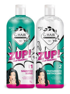 BRAZILIAN KERATIN ZUP G HAIR TREATMENT 1000ml 34oz KIT. - Keratinbeauty